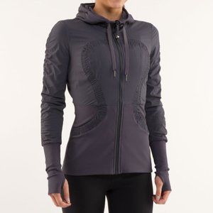 🍋Lululemon Studio Dance Jacket-grey/purple size 6